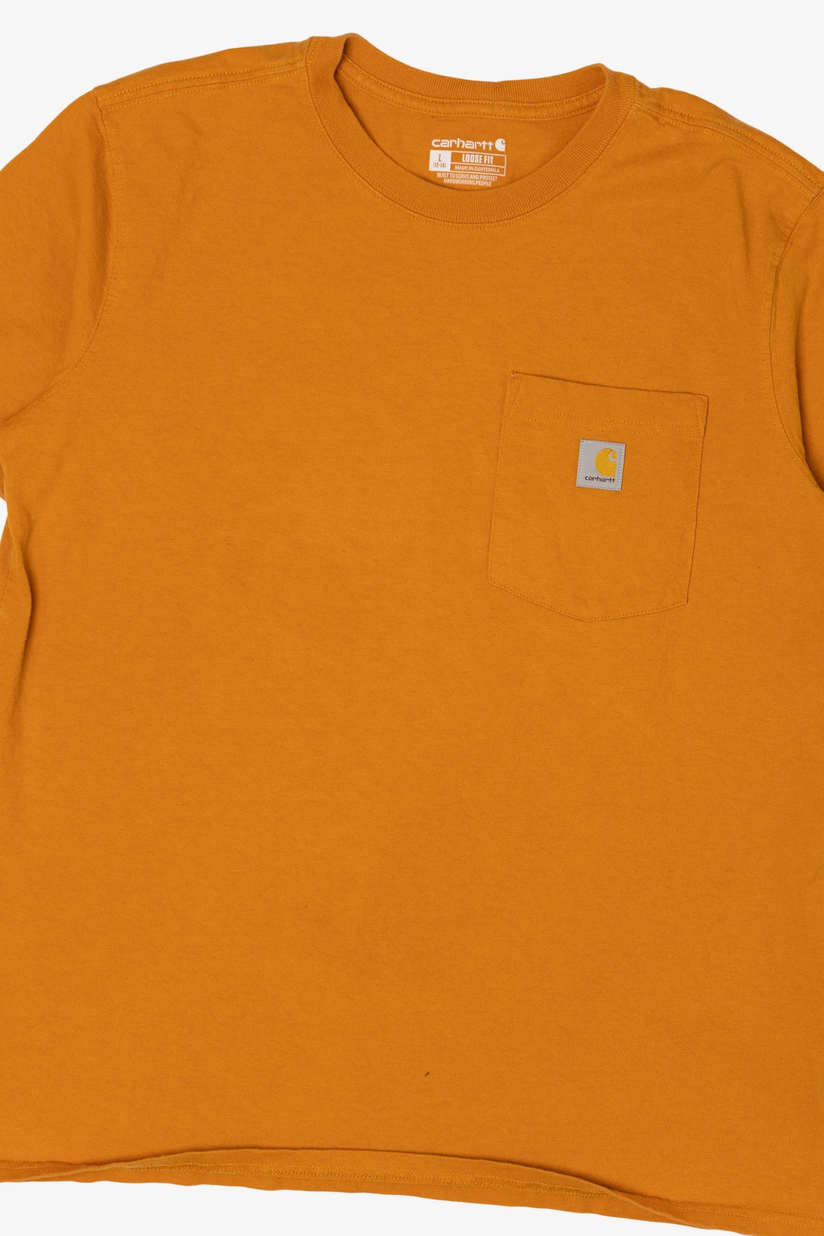 Orange Carhartt Pocket T-Shirt (2020s)