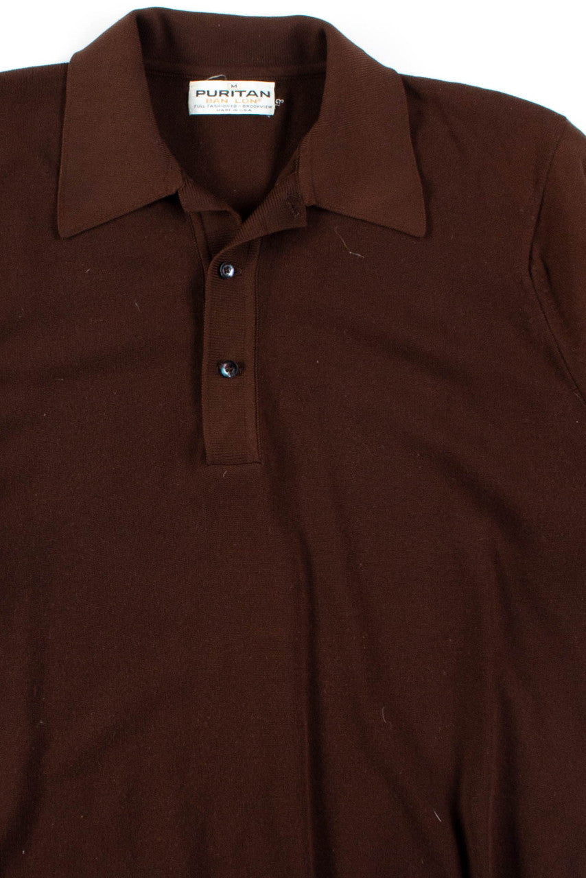 Brown Vintage Polo Shirt