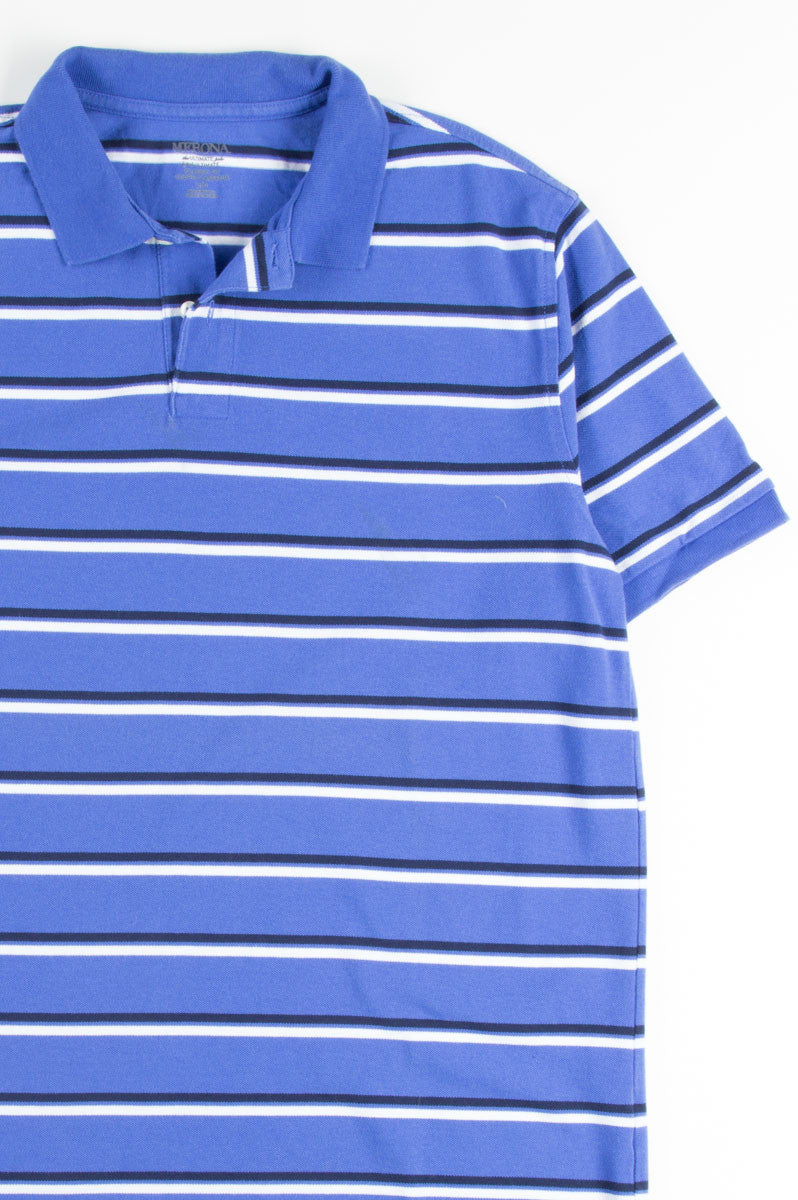 Blue Striped Polo Shirt 1