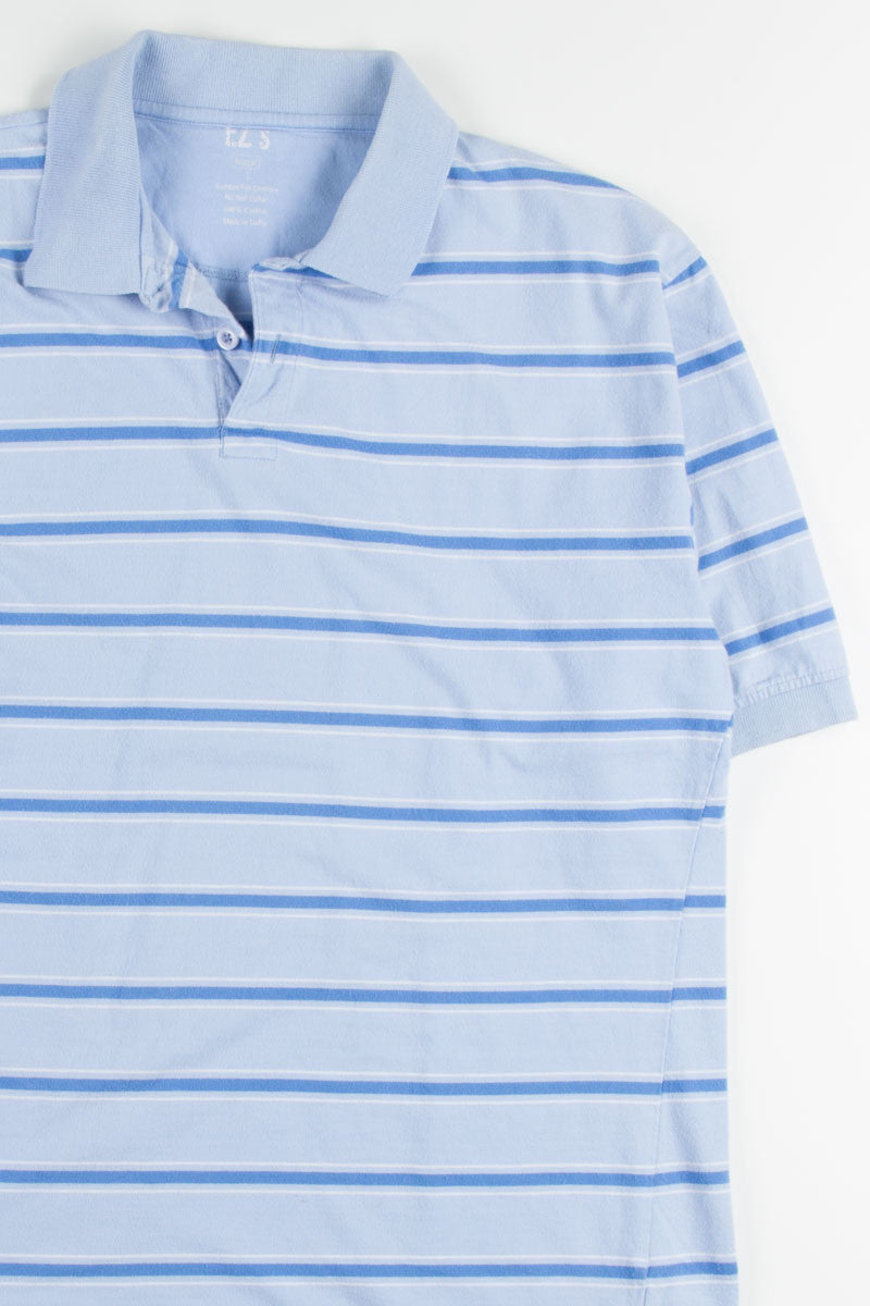Blue Striped Polo Shirt