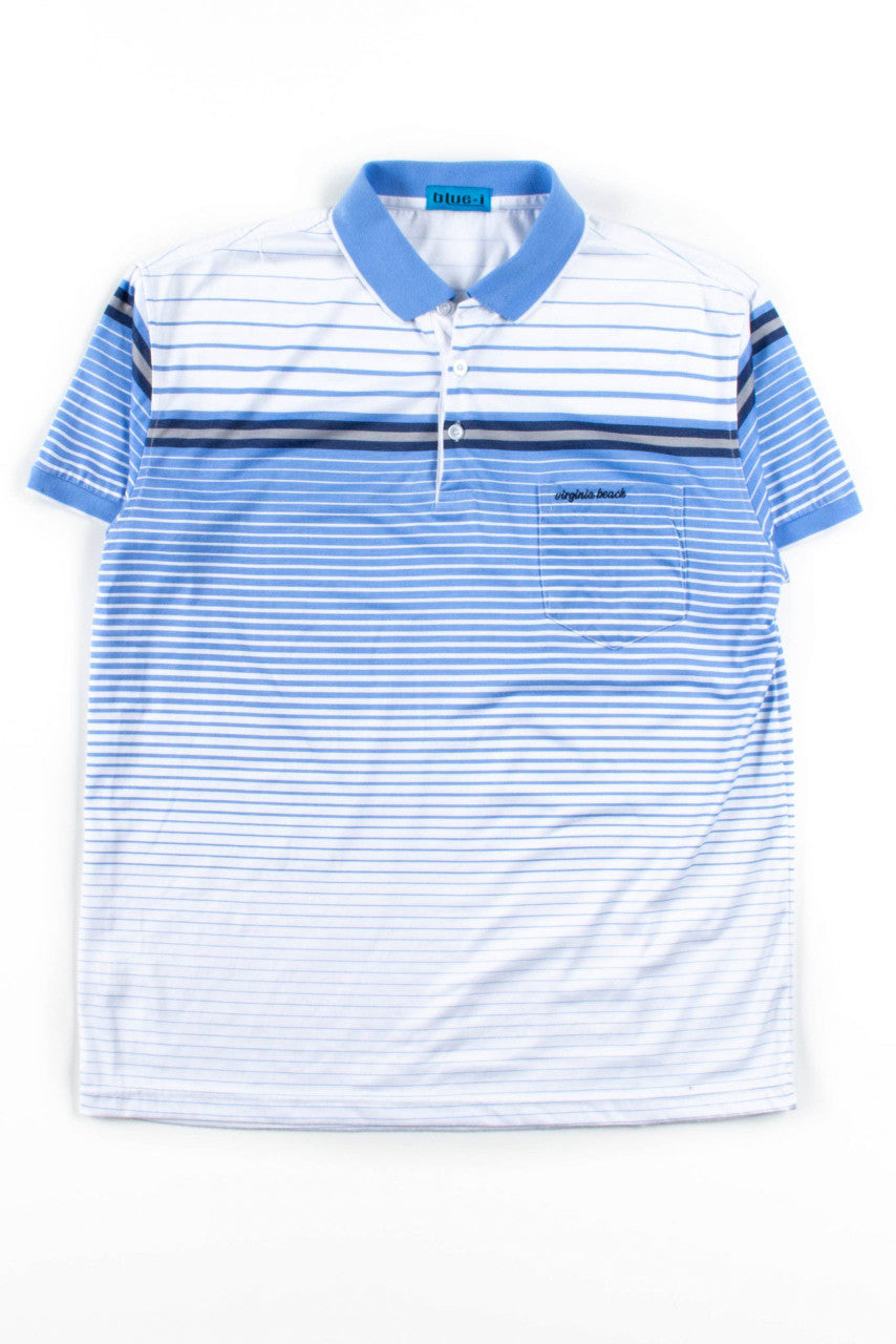 Striped Virginia Beach Polo Shirt