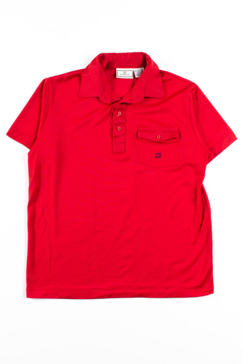 Red Givenchy Polo Shirt