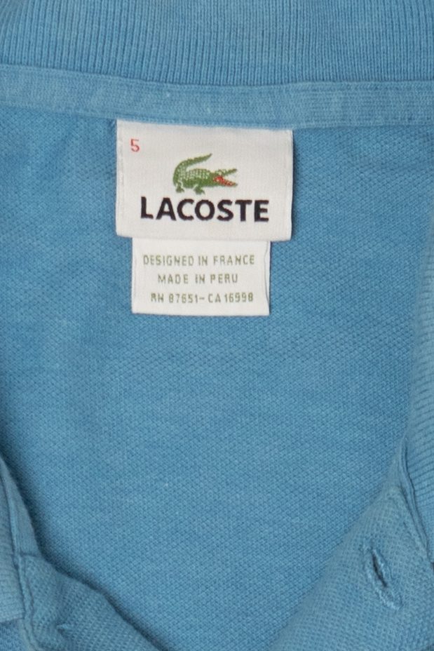 Vintage Blue Lacoste Polo Shirt (2000s)