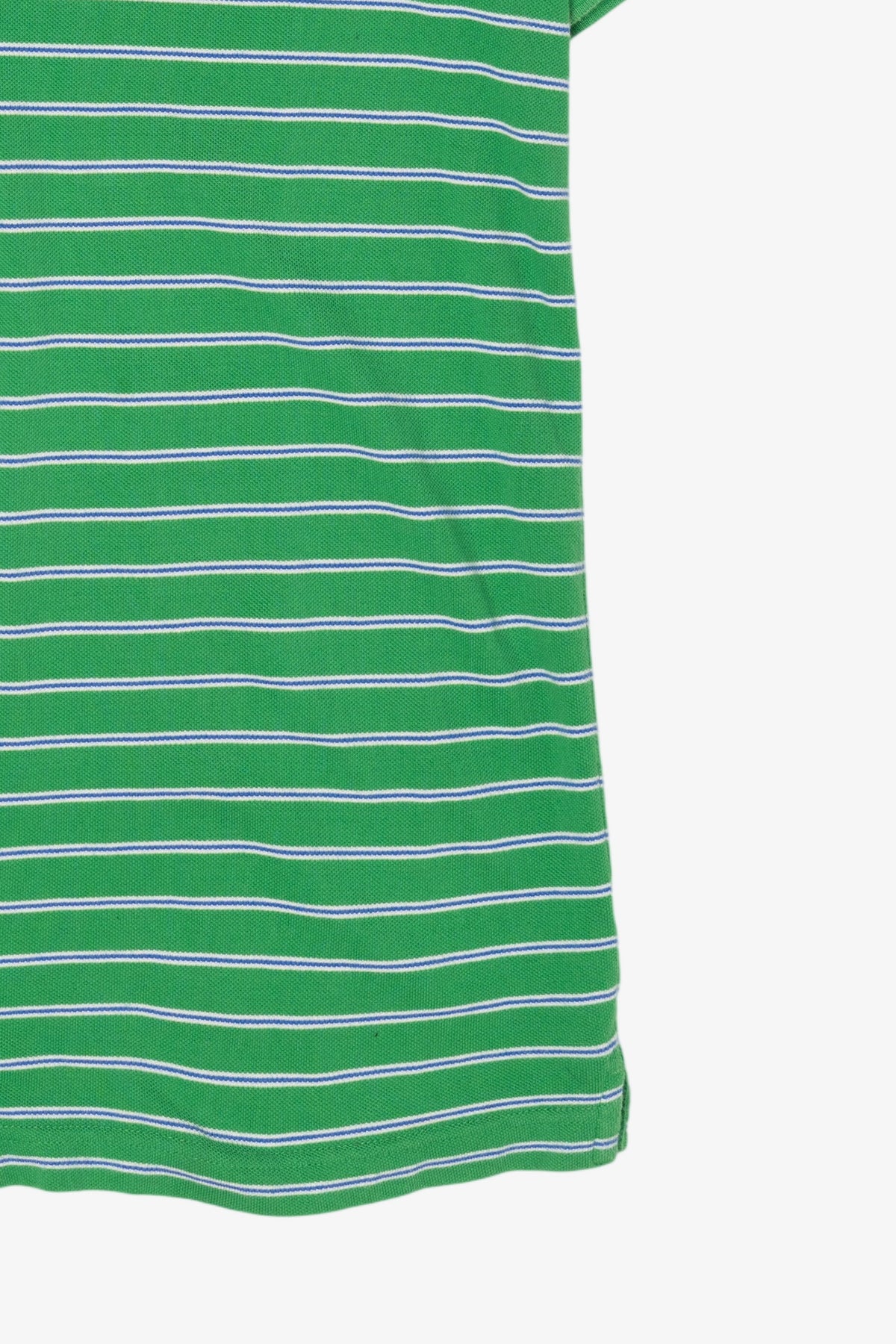 Vintage Green Striped Chaps Polo Shirt (2000s)