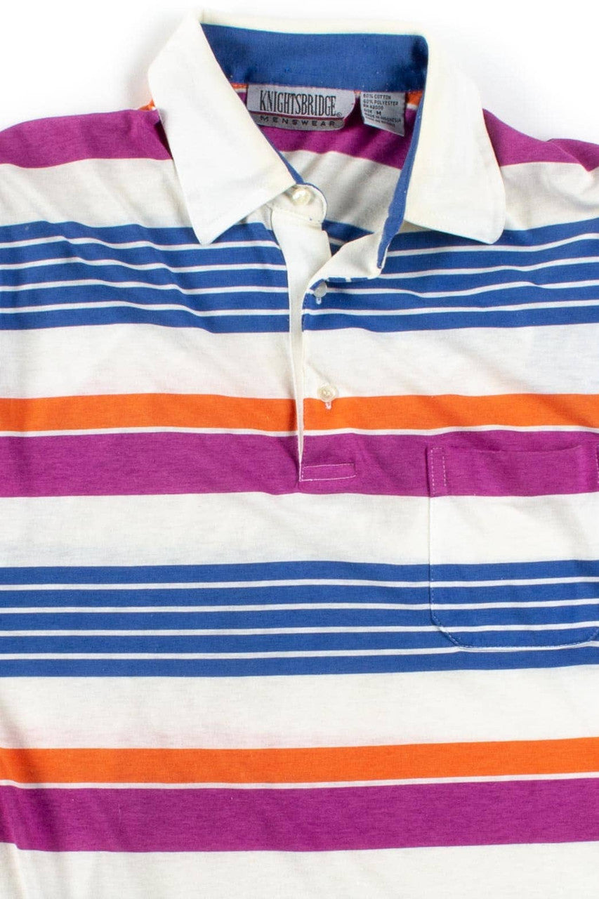 Vintage Knightsbridge Striped Polo Shirt