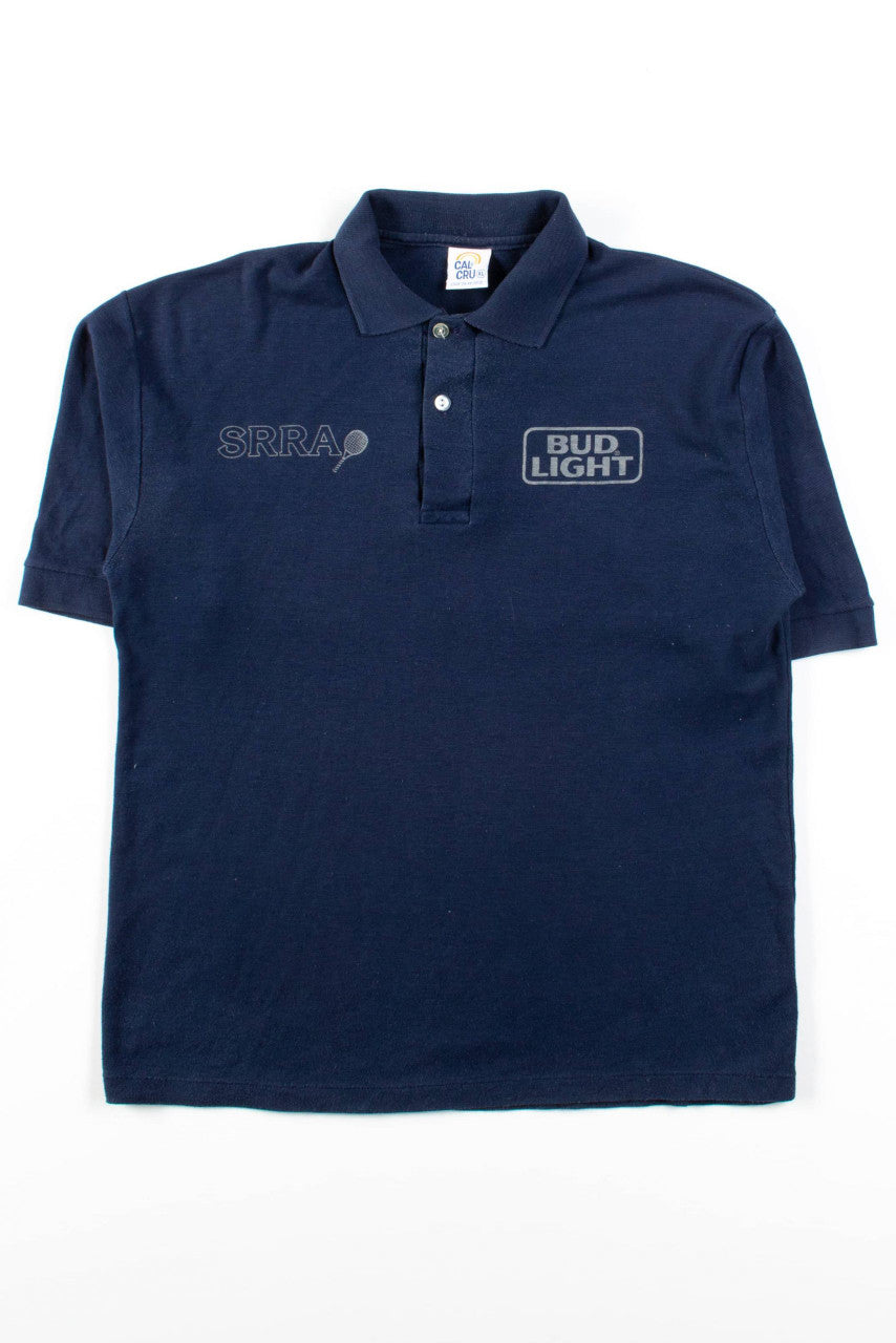 Vintage Bud Light Racquetball Tournament Polo Shirt (1984)