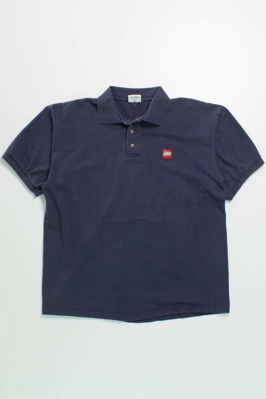 Vintage Navy Blue LEGO Polo