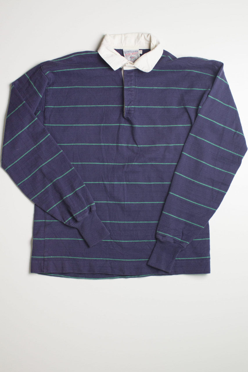 Vintage Long Sleeve Rugby Jersey Polo Shirt