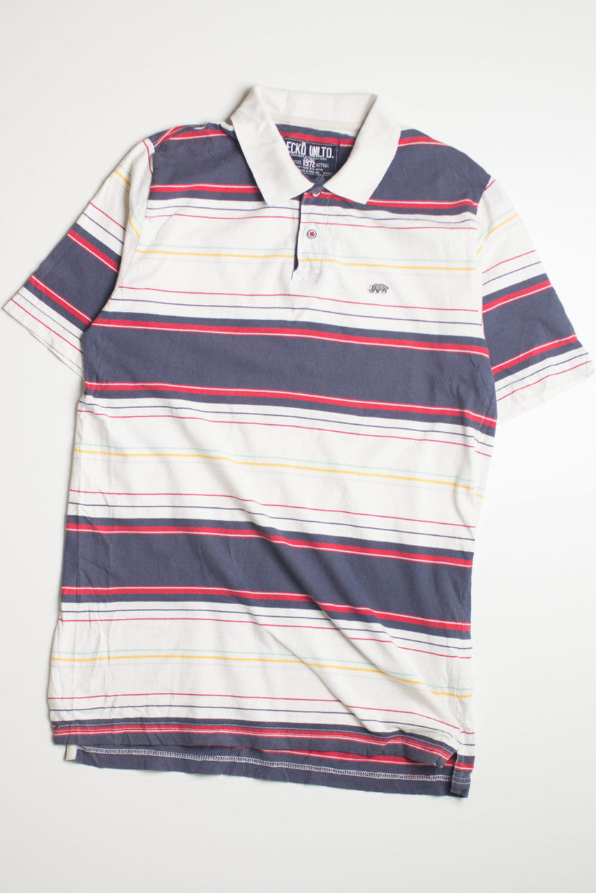 Vintage Striped Ecko Unltd. Polo Shirt