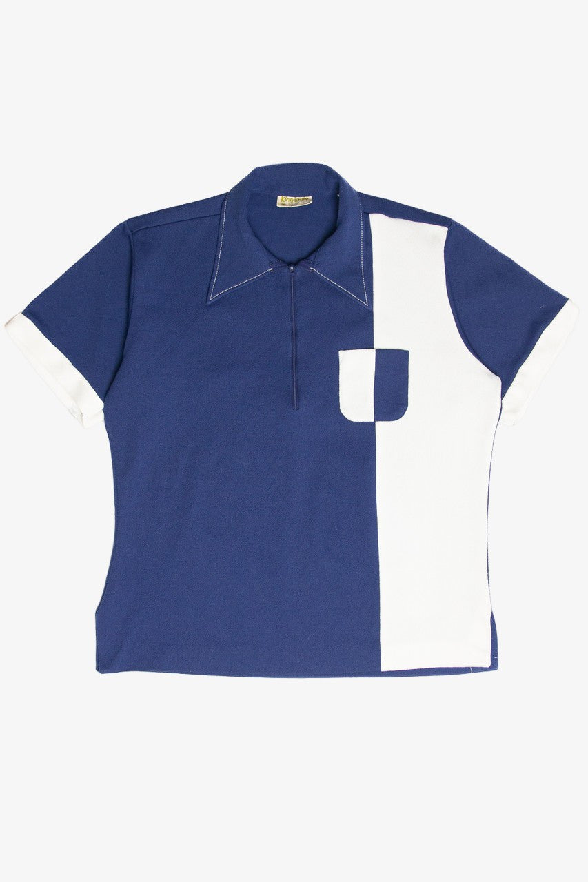 Vintage Peoples Natural Gas Two Tone Polo Shirt
