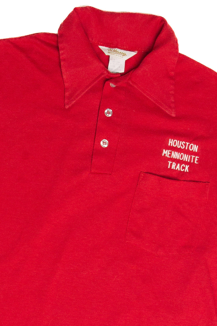Vintage Houston Mennonite Track Polo Shirt