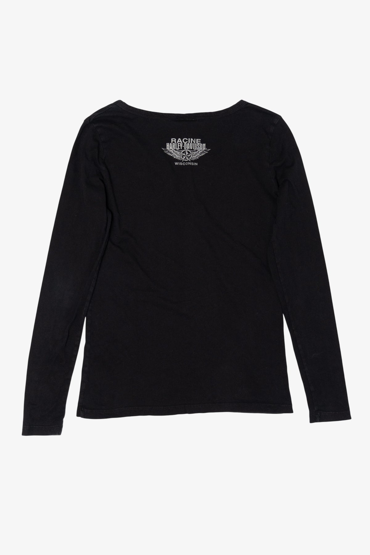 Black Harley Davidson Racine Wisconsin Long Sleeve T-Shirt (2010s)