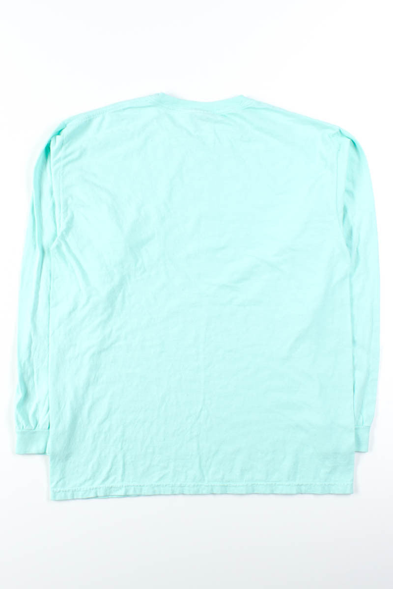 Aqua Long Sleeve Pocket Tee