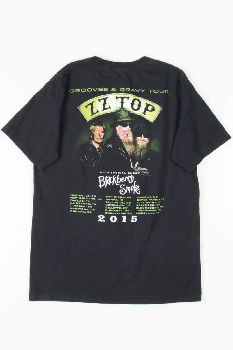 ZZ Top Grooves & Gravy 2015 Tour T-Shirt