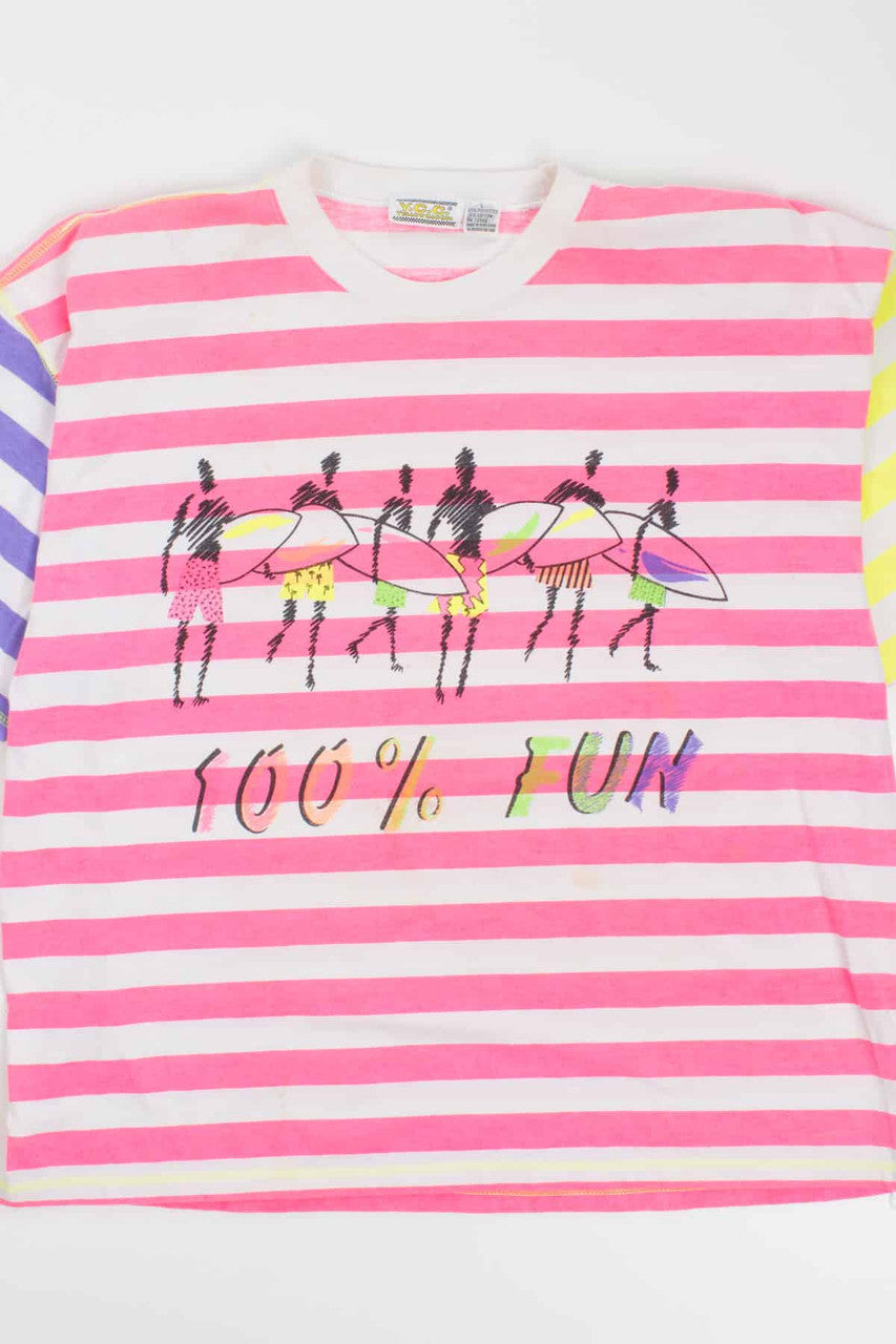 Neon Surfers 100% FUN T-Shirt