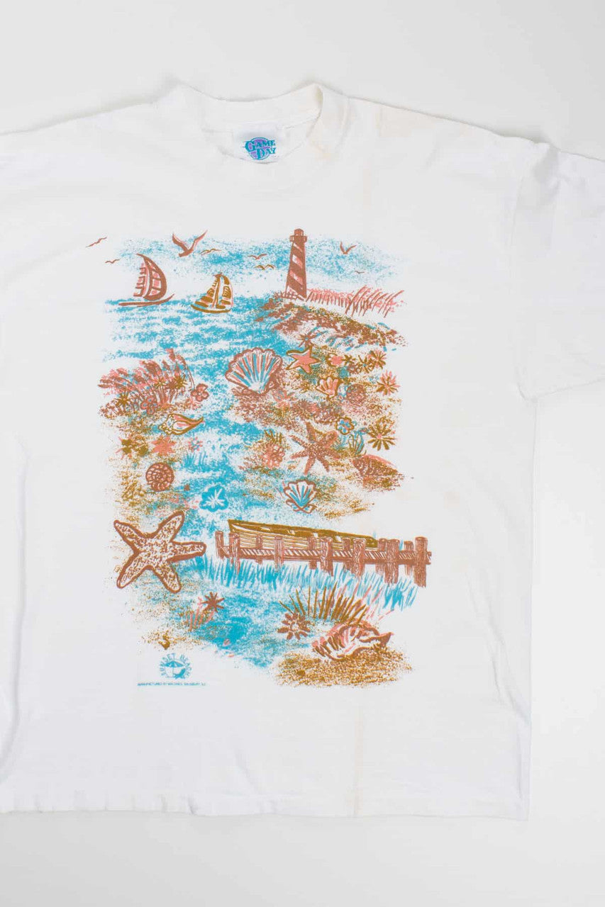 Sunset Beach Vintage T-Shirt (Single Stitch)