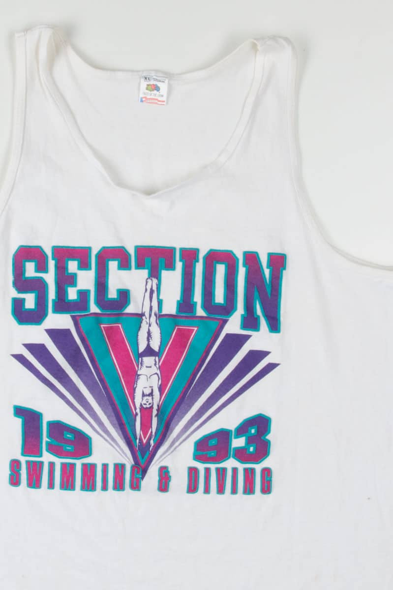 Section 1993 Swimming and Diving Vintage Tank