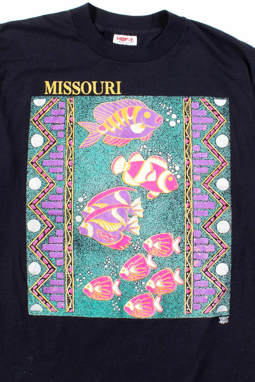 Missouri Pastel Fish T-Shirt (Single Stitch)