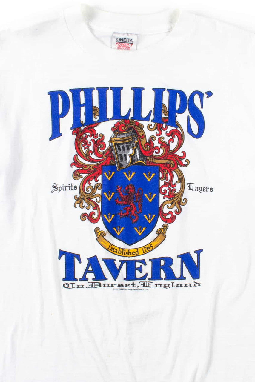 Phillips' Tavern T-Shirt (1991, Single Stitch)