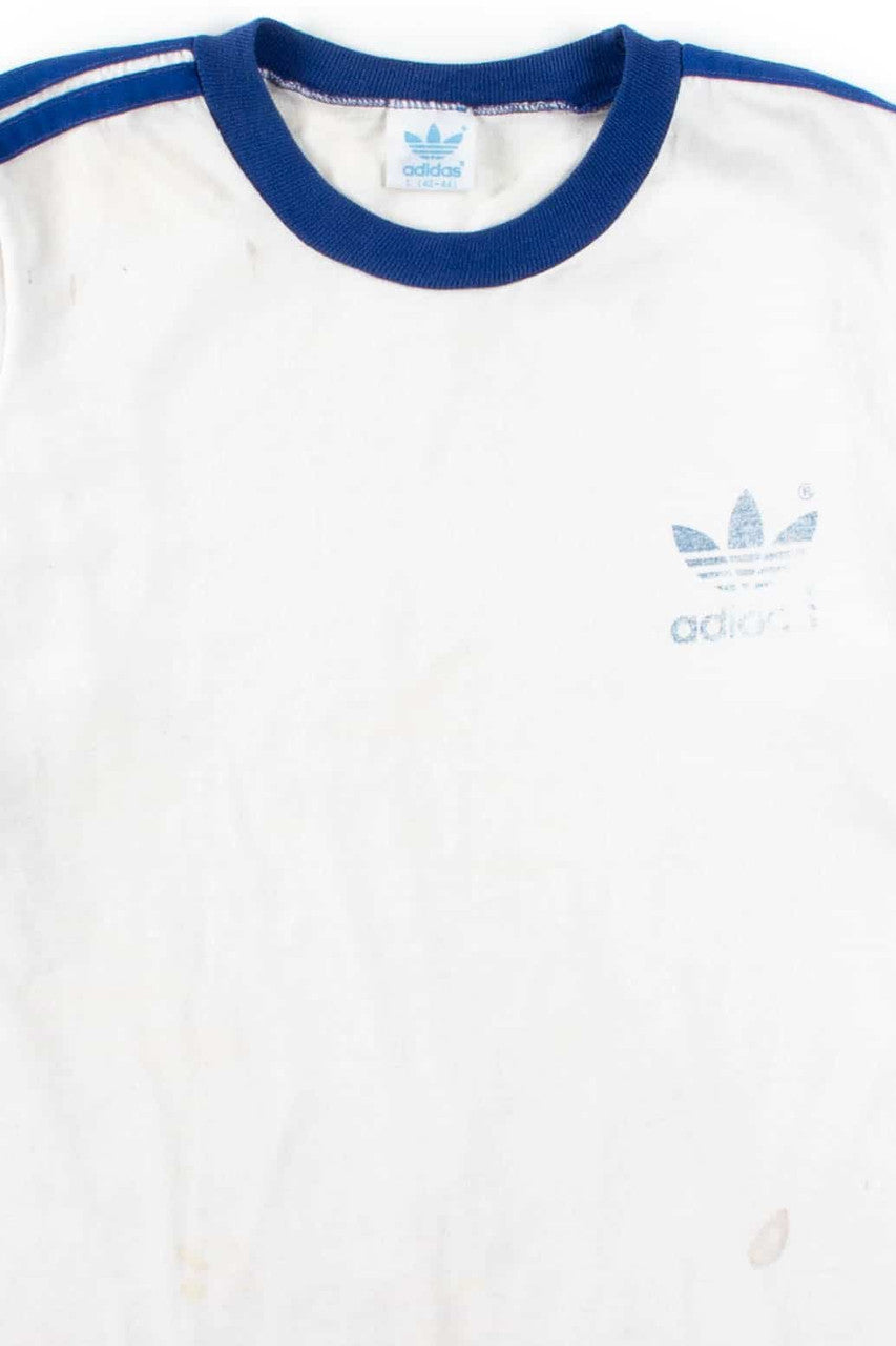 Vintage (70s/80s) Faded Three Stripe Adidas T-Shirt