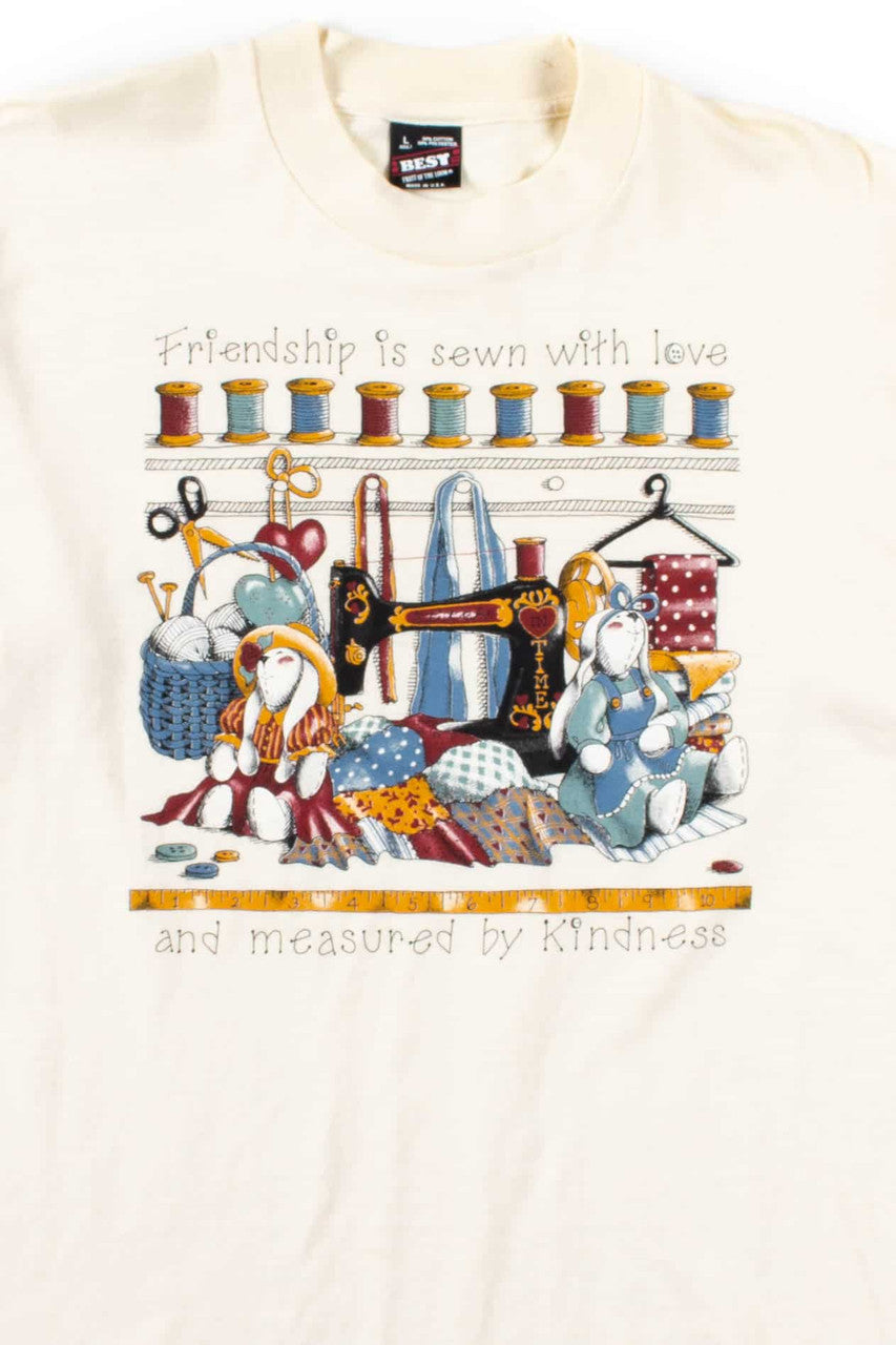 Sewn With Love T-Shirt (Single Stitch)