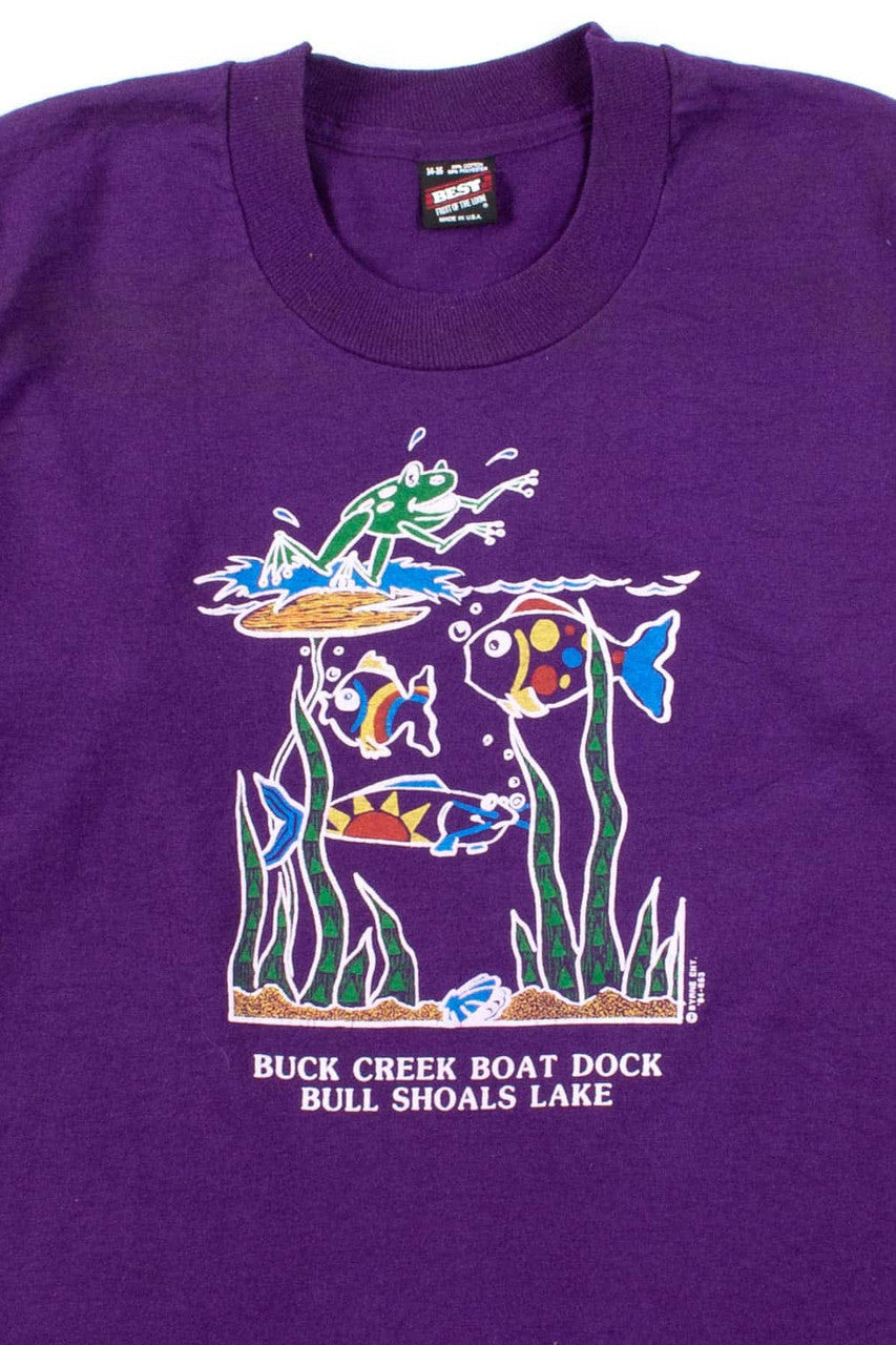 Buck Creek Boat Dock T-Shirt (Single Stitch)