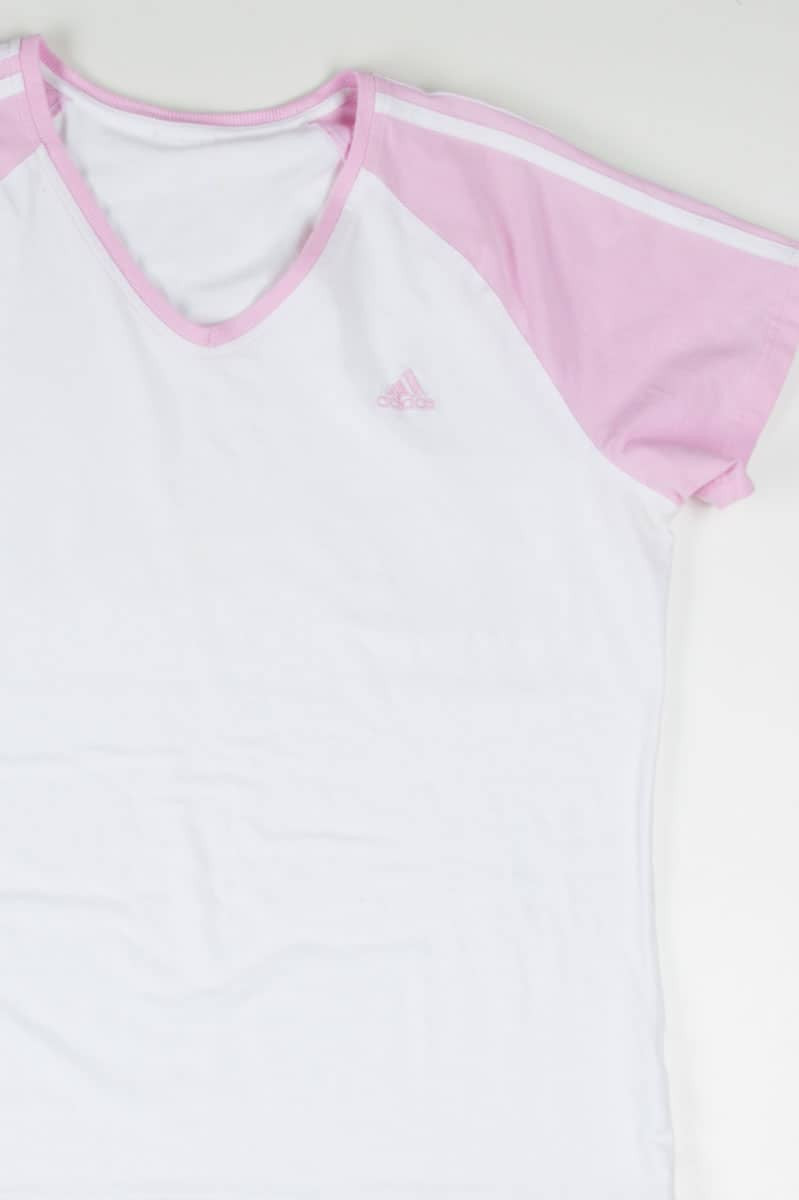 Pink Adidas Baseball T-Shirt