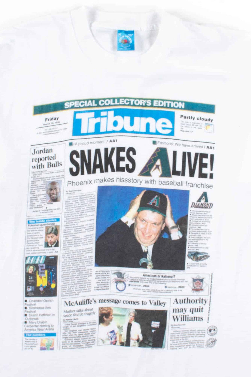 Snakes Alive Arizona Diamondbacks T-Shirt (Single Stitch)