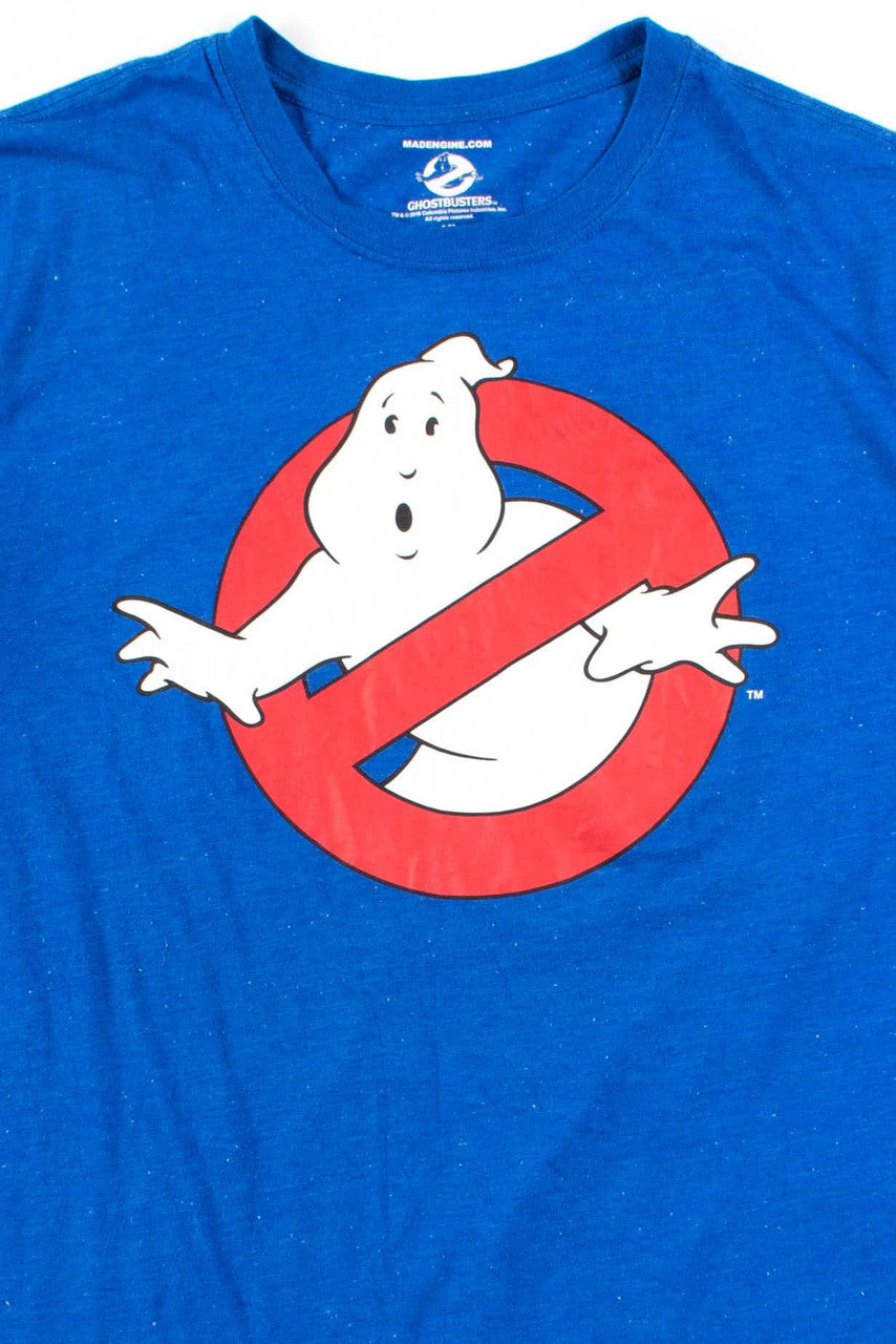 Blue Striped Ghostbusters T-Shirt