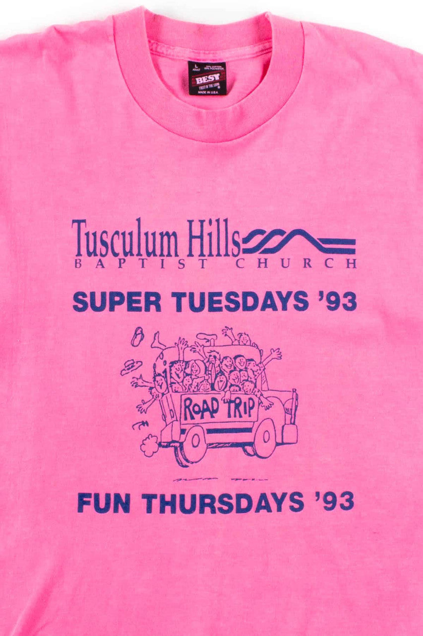 Tusculum Hills Super Tuesday T-Shirt (1993, Single Stitch)
