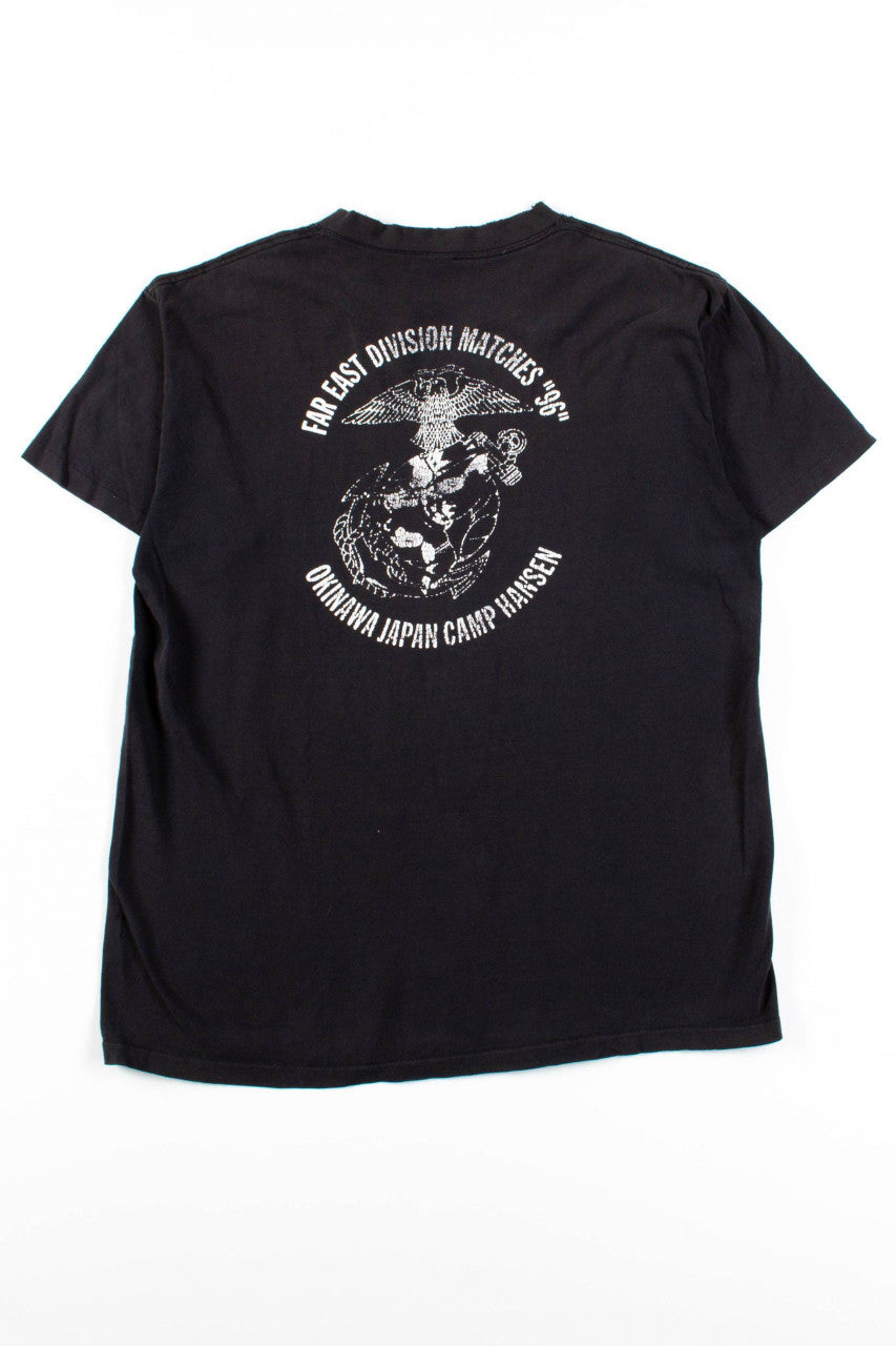 Camp Hansen Division Matches Distressed T-Shirt (1996, Single Stitch)