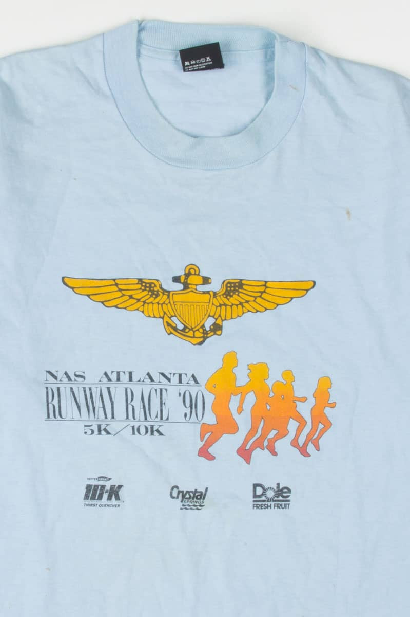 Nas Atlanta Runway Race 1990 T-Shirt (Single Stitch)