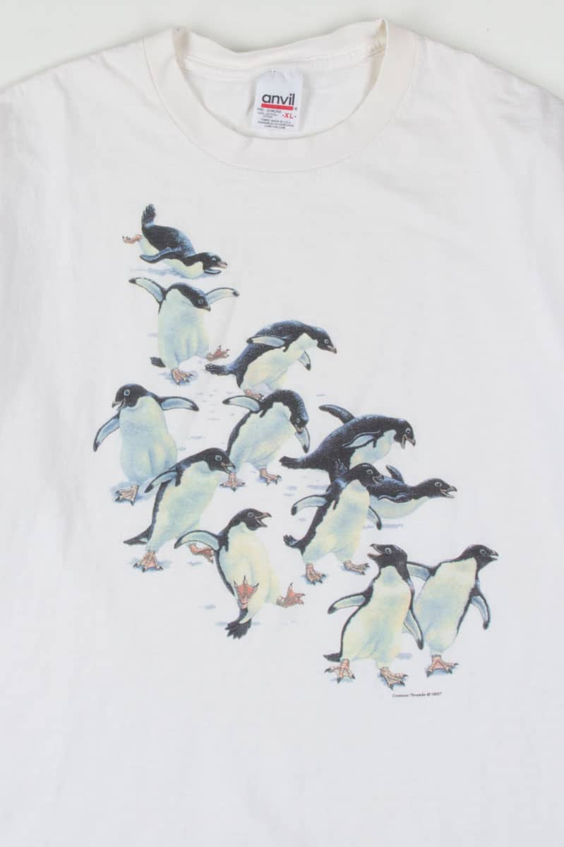 Happy Penguins T-Shirt (Single Stitch)