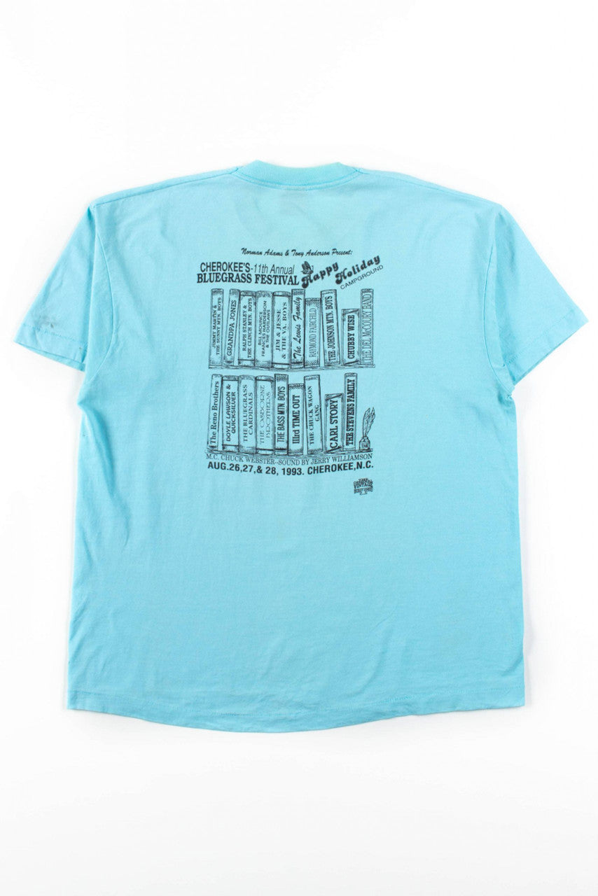 Cherokee Bluegrass Festival T-Shirt (1993, Single Stitch)