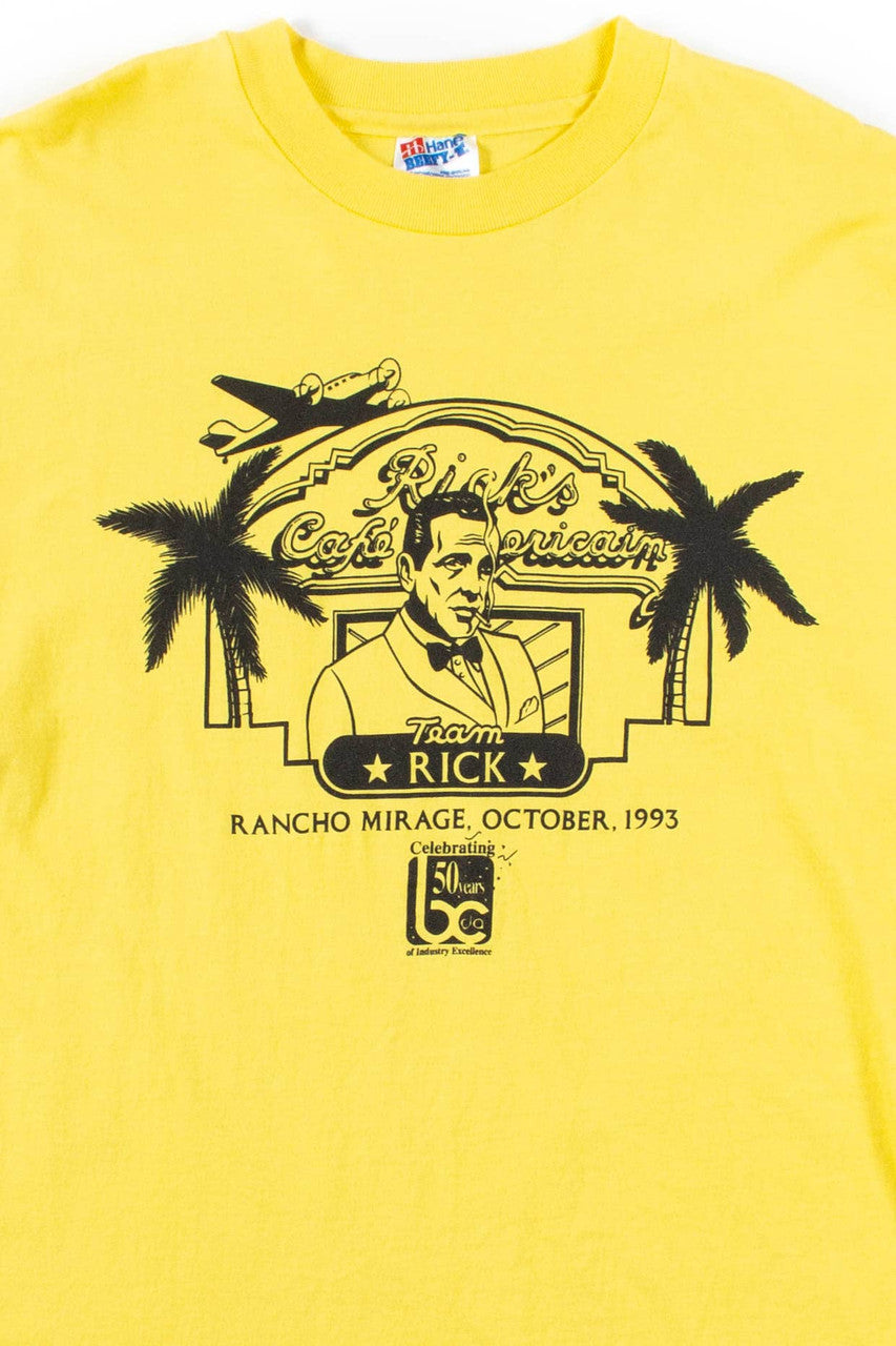 Team Rick Rancho Mirage T-Shirt (1993, Single Stitch)