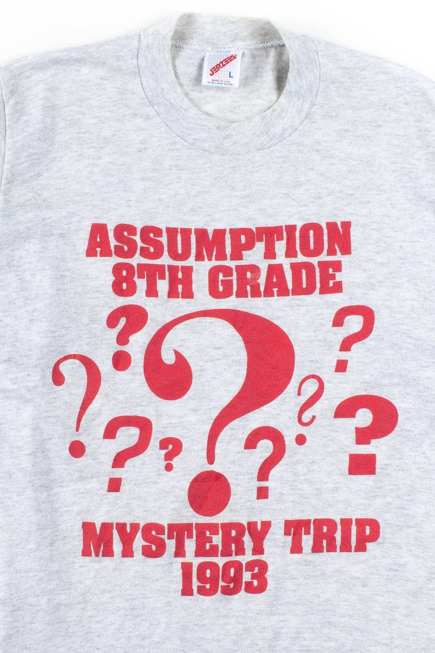 Assumption 8th Grade Mystery Trip T-Shirt (1993, Single Stitch)
