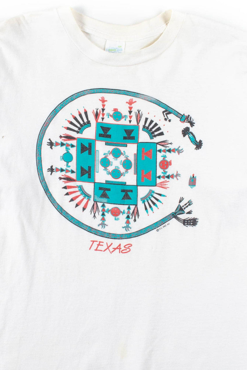 Texas Pattern T-Shirt (Single Stitch)