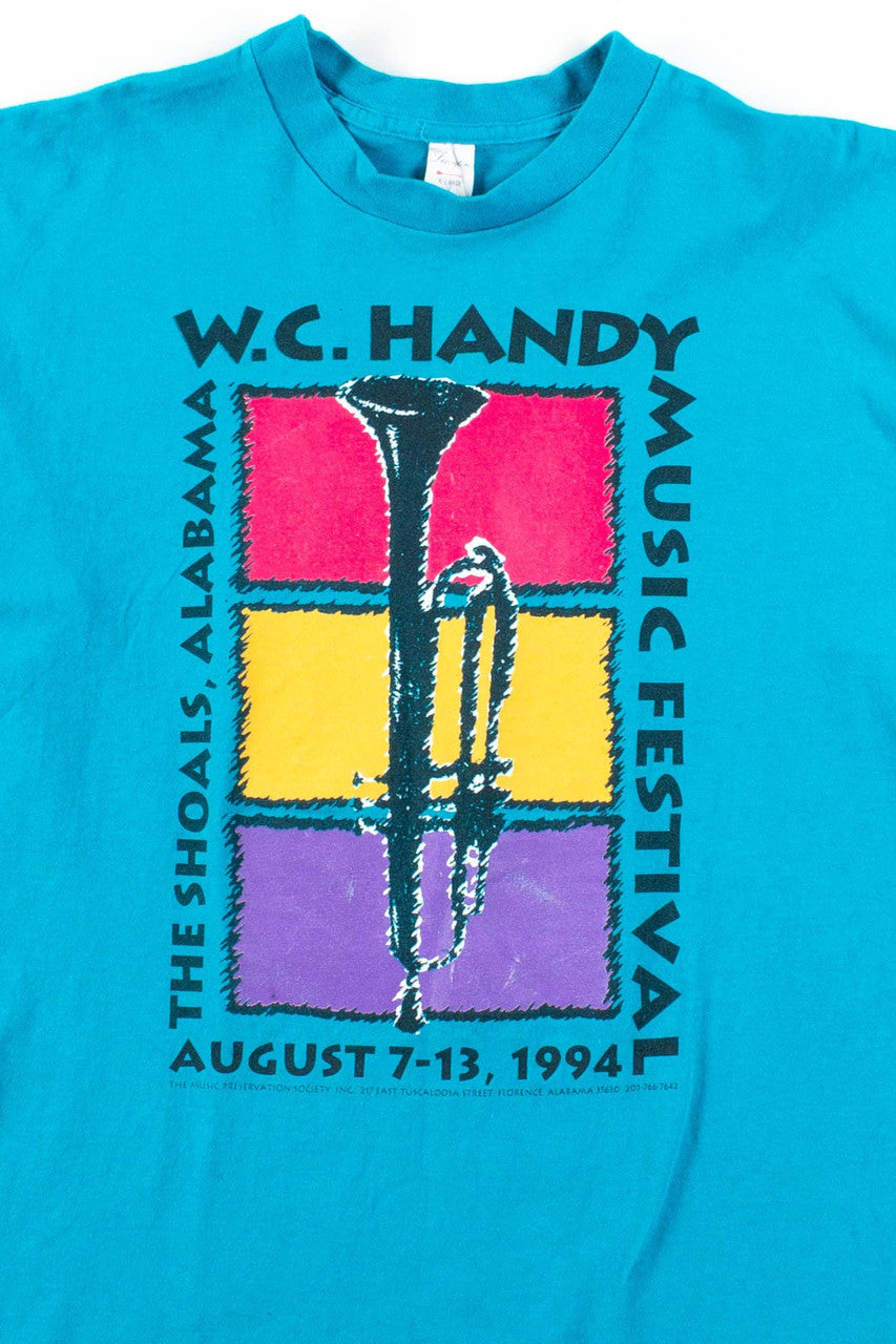 W.C. Handy Music Festival T-Shirt (1994, Single Stitch)