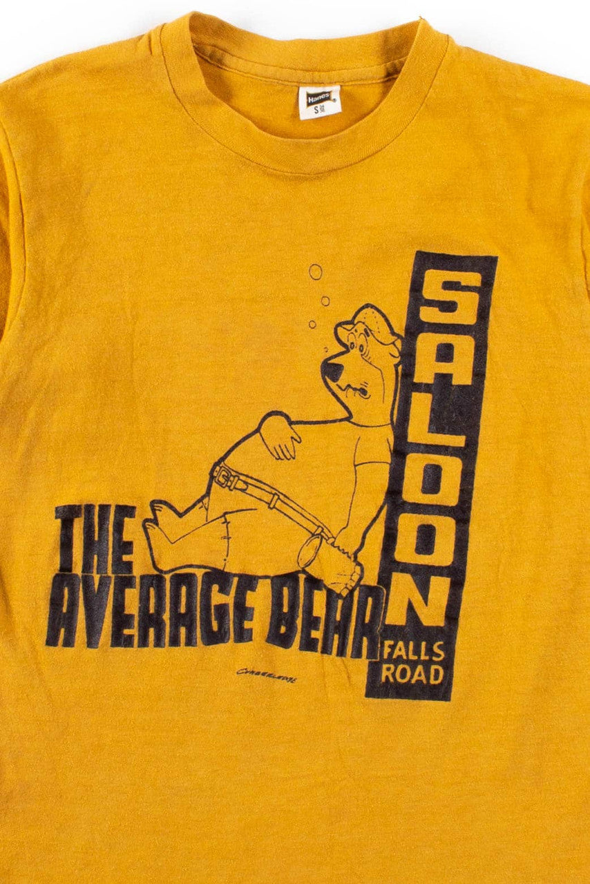 The Average Bear Saloon T-Shirt (1970s, Single Stitch)