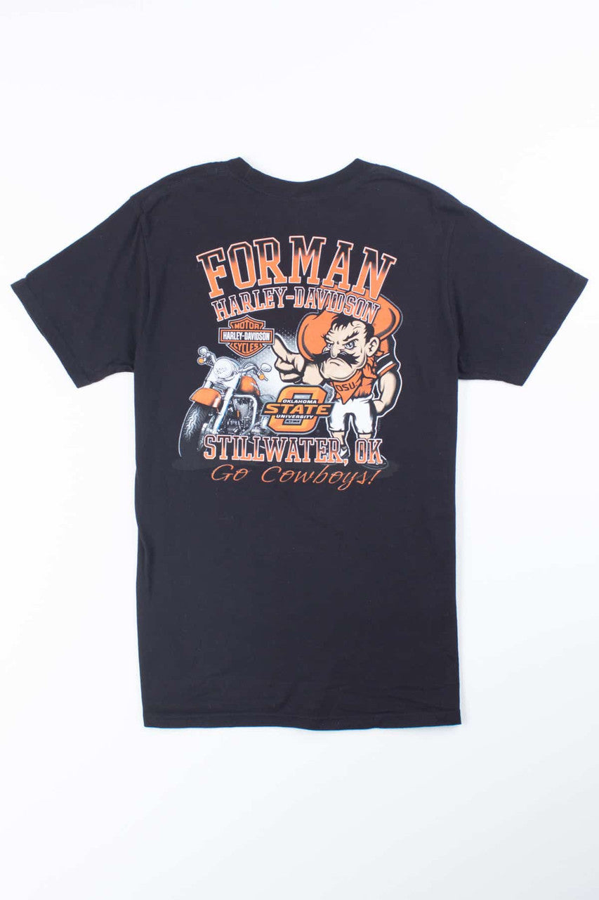 Oklahoma State University Harley-Davidson T-shirt