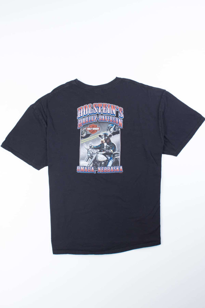 Cow on Motorcycle Harley-Davidson T-shirt
