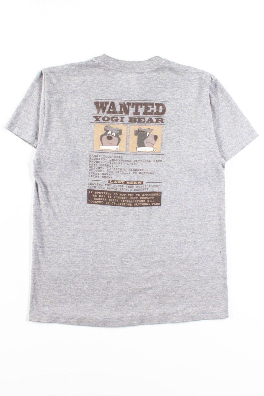 Yogi Bear Wanted Poster T-Shirt