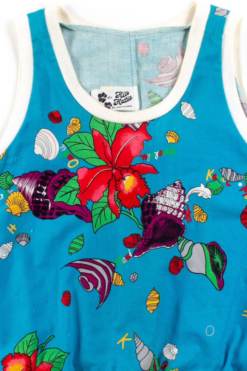 Blue Vintage Hawaiian Tank