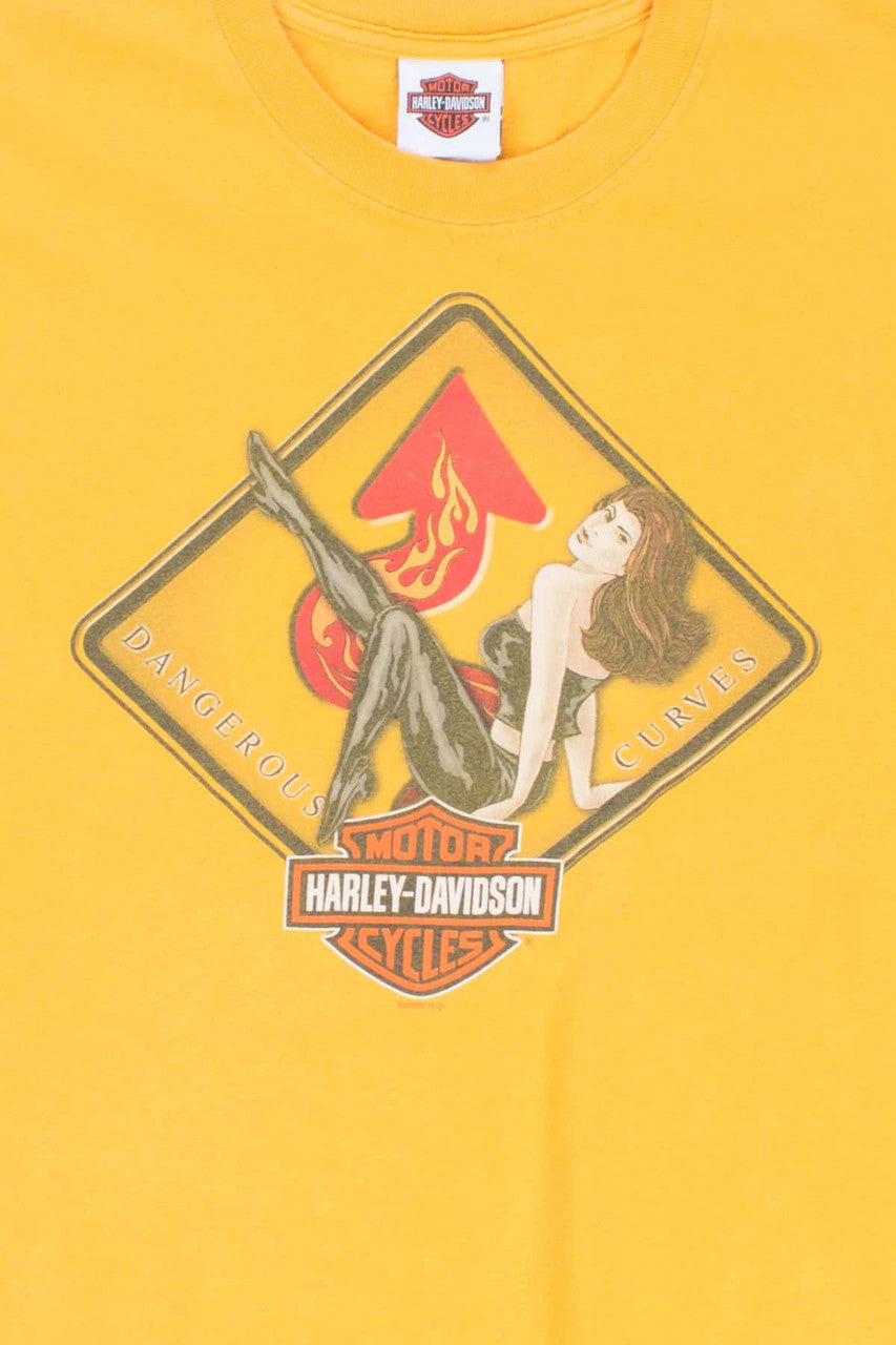 Dangerous Curves Harley Davidson T-shirt