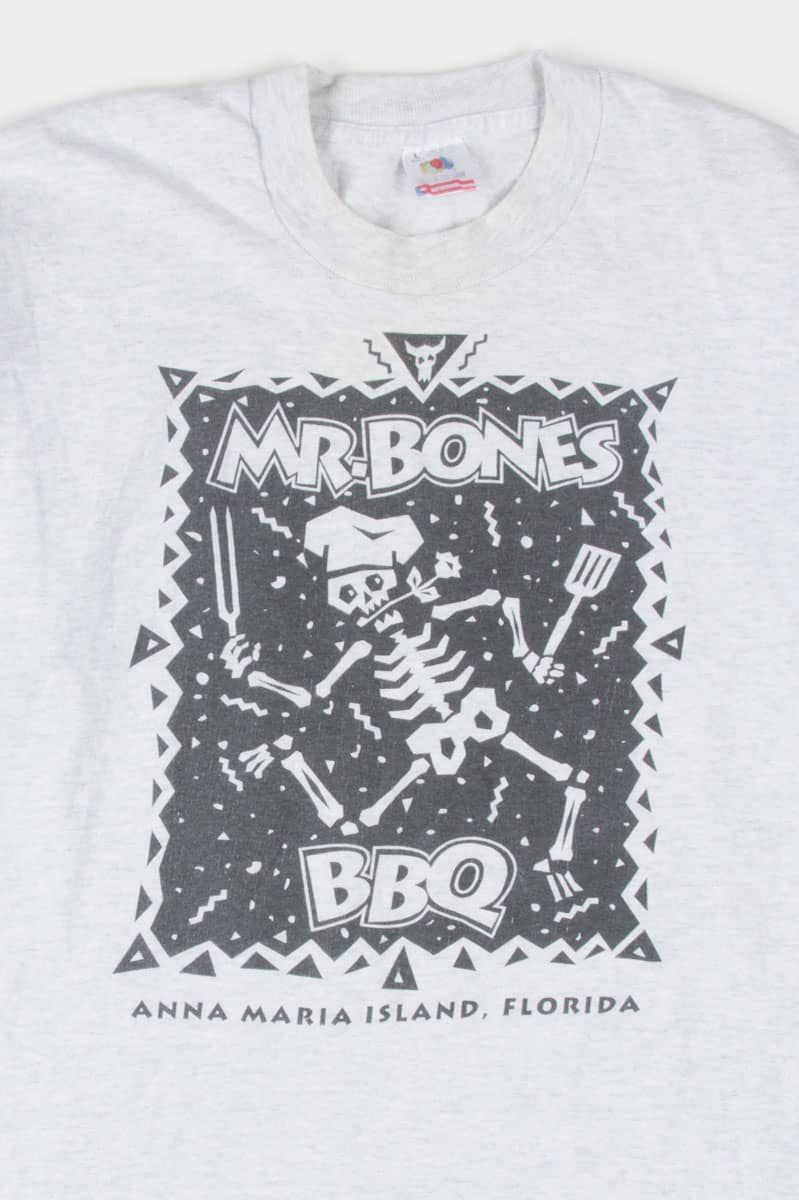 Mr. Bones BBQ Anna Maria Island Souvenir T-Shirt