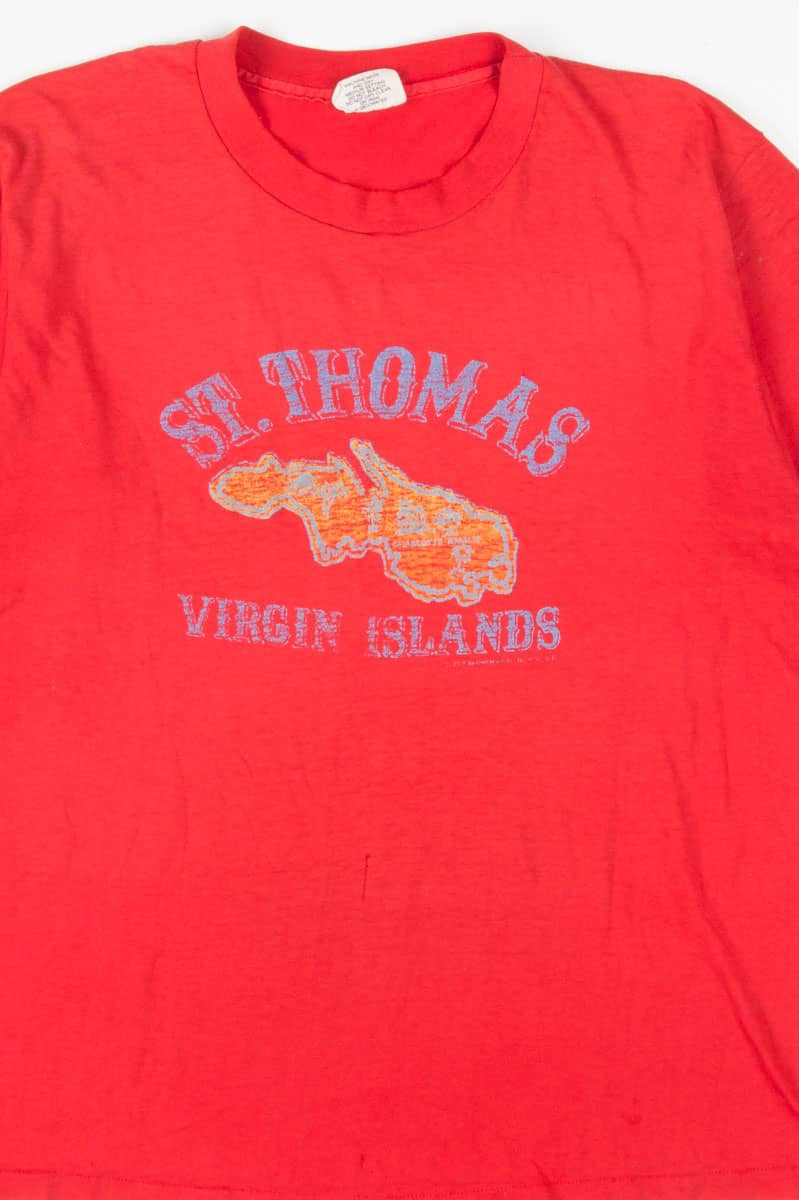 Vintage St. Thomas Virgin Islands Souvenir T-Shirt
