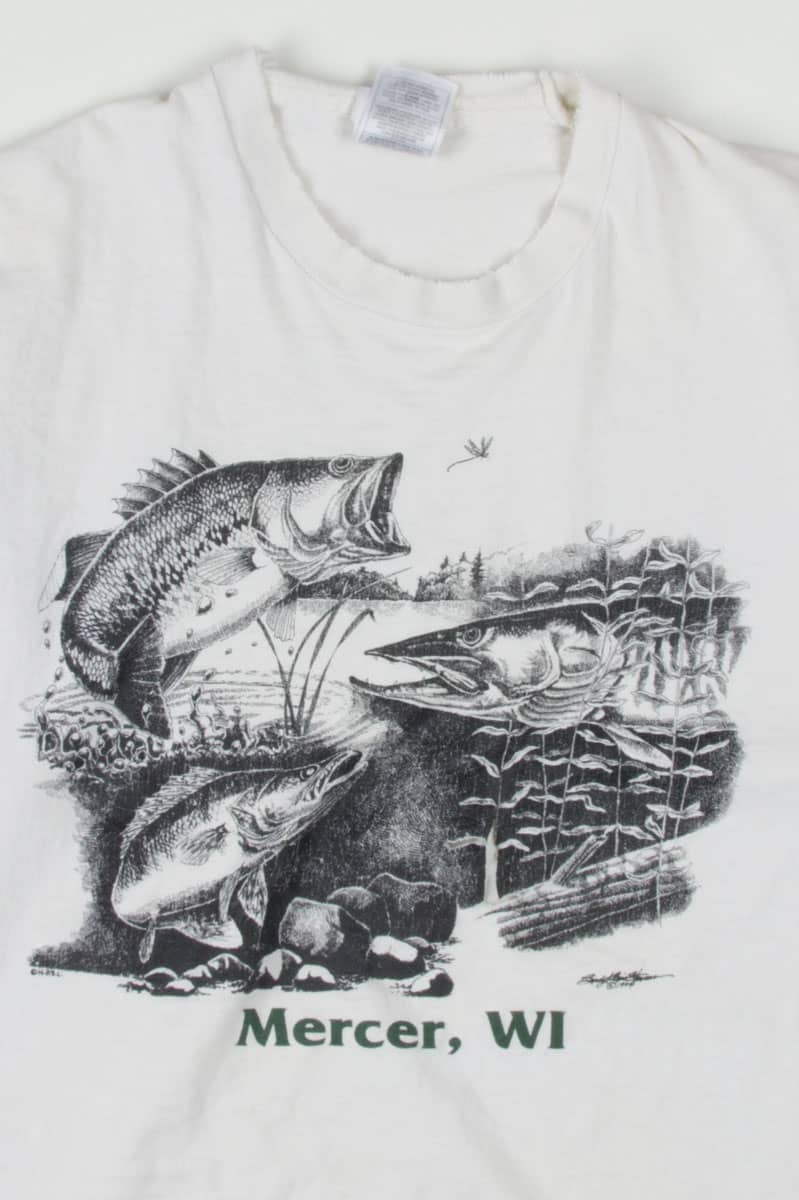 Lake Fish Mercer, WI Souvenir T-Shirt