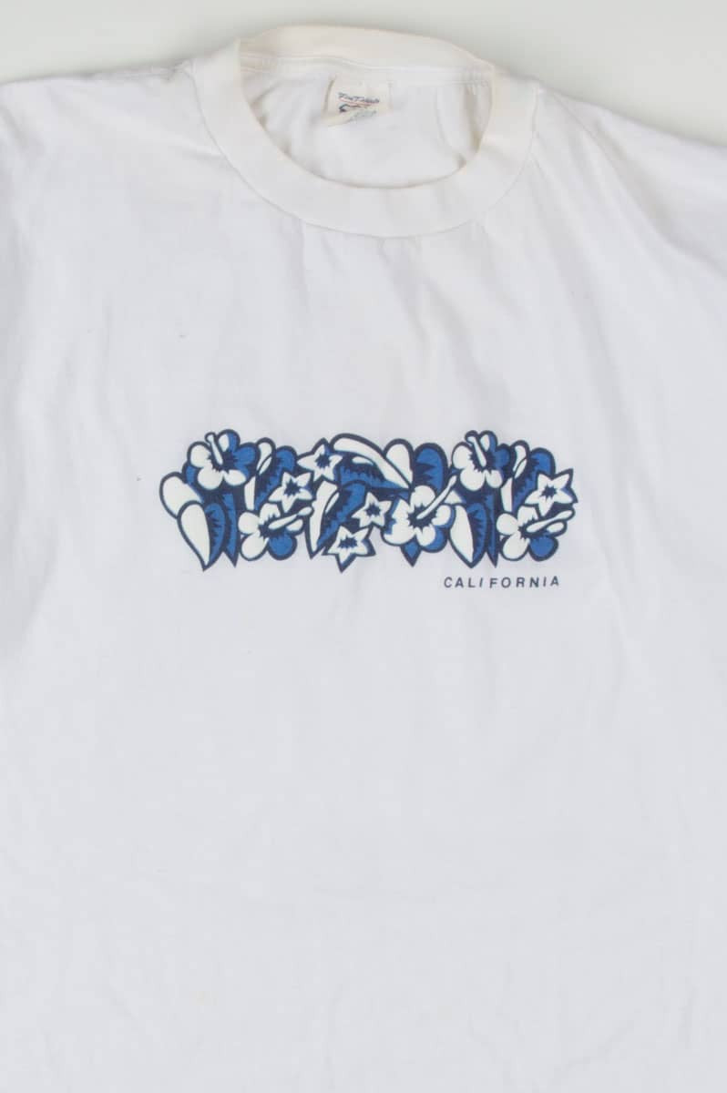 California Floral Souvenir T-Shirt