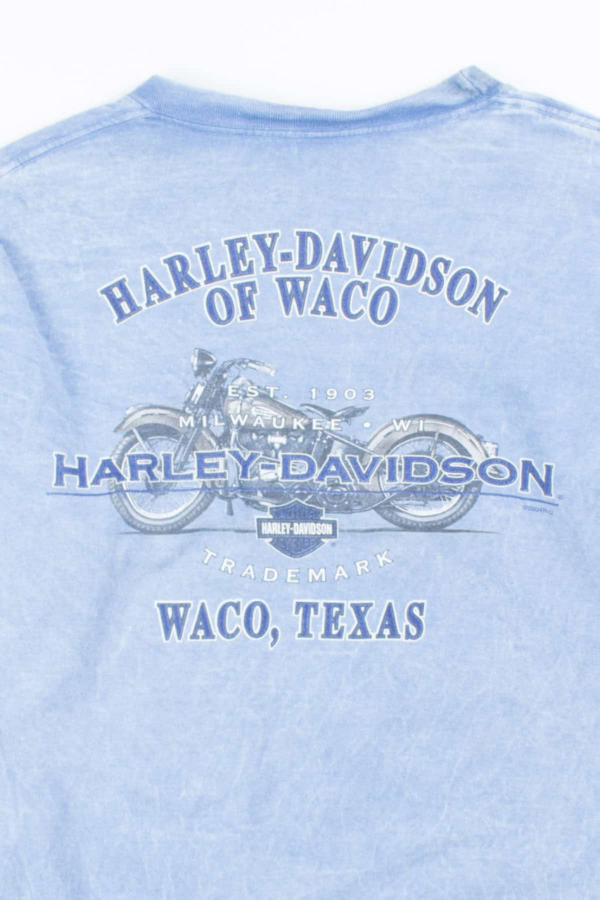 Light Blue Harley-Davidson Long Sleeve T-shirt