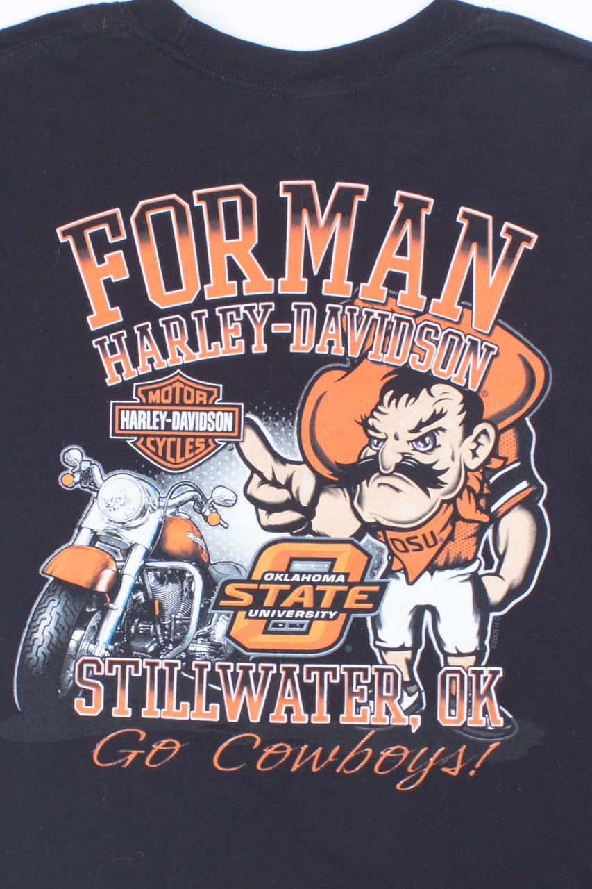 Oklahoma State University Harley-Davidson T-shirt